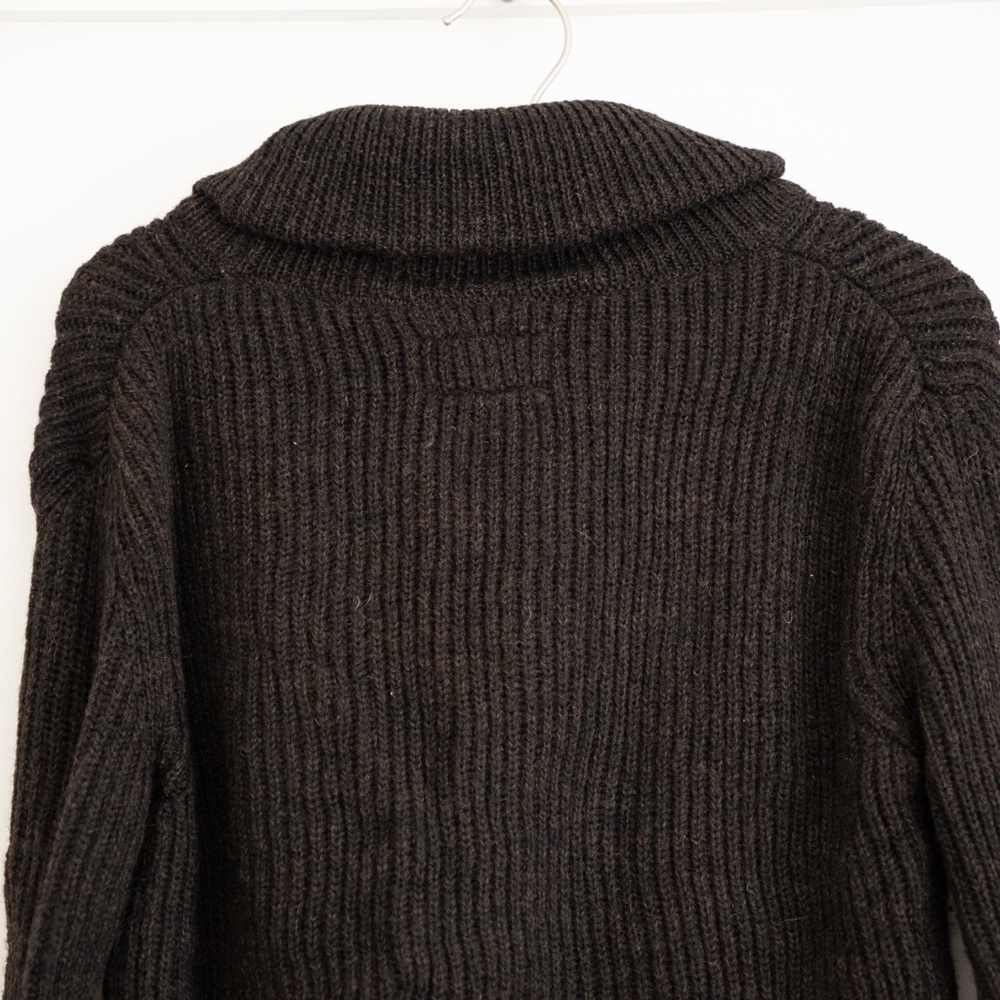 Imogen + Willie Brown Wool Sweater Cardigan - Picture 2 of 2